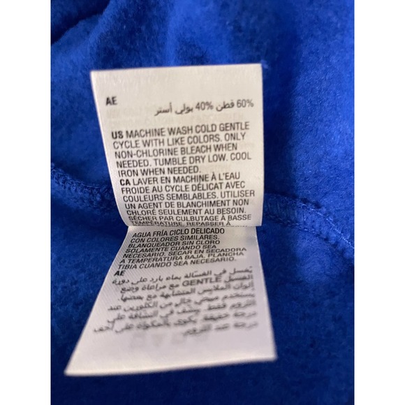 ID Ideology Men's Large Fleece Hoodie Front Pouch Pocket Ribbed Knit Trim NEW - Picture 6 of 7